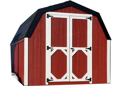 8x12 Mini Barn-SC-Red-TC-White